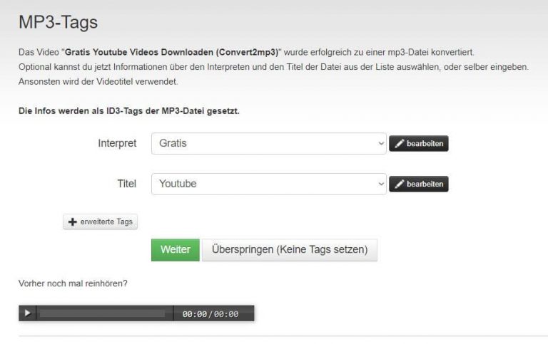 youtube video download convert2mp3