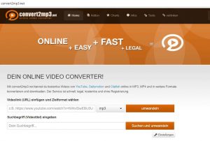 Convert2mp3 – Videos konvertieren und downloaden