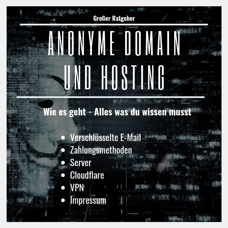 Webseite Und Domain Anonym Betreiben Wir Zeigen Wie