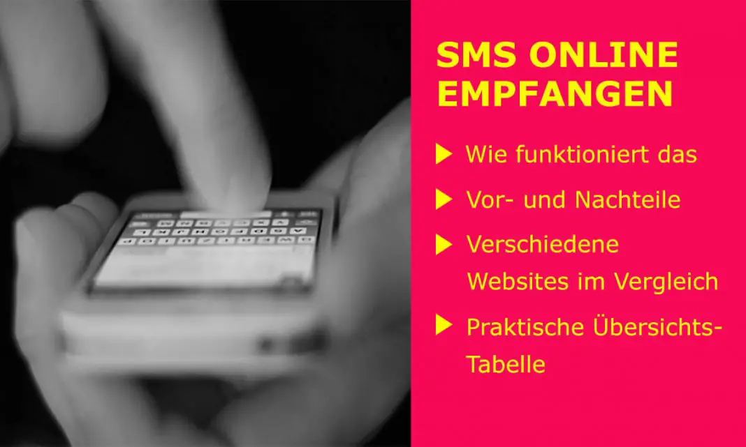 SMS online empfangen Wie funktioniert das? Anbieter im Vergleich